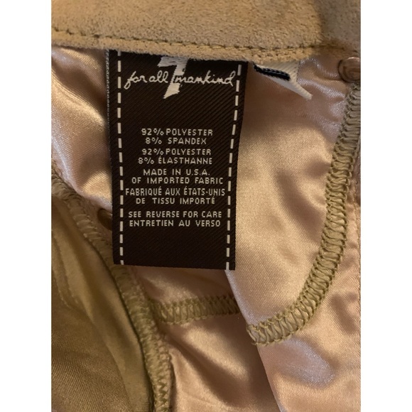 7 For All Mankind Suede Like Pants Size 23 - Picture 4 of 4